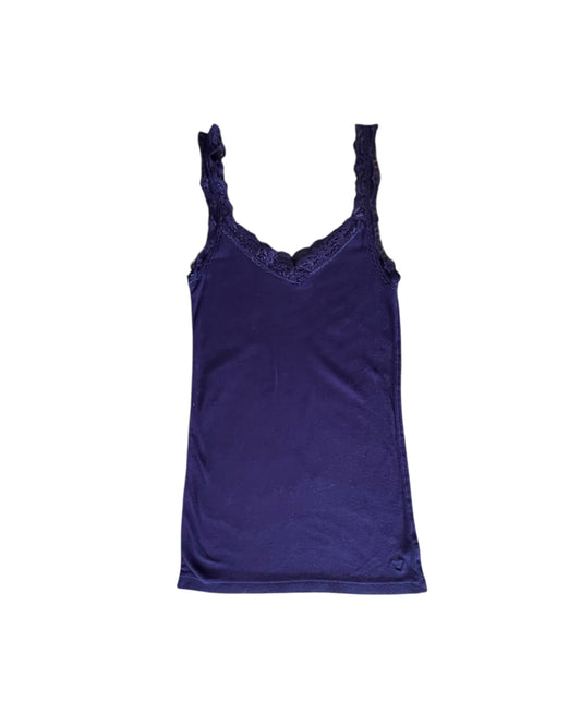 2000S AMERICAN EAGLE PURPLE LACE TANK TOP