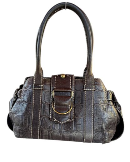 2000S CAROLINA HERRERA BROWN EMBOSSED