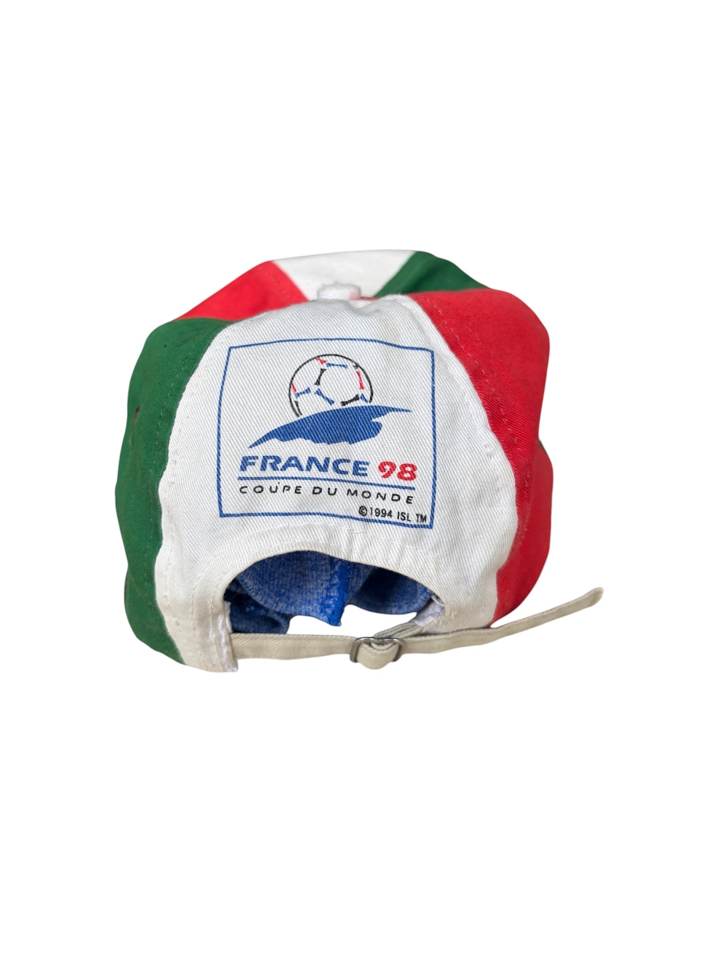 1990'S FRANCE 98 MEXICO WORLD CUP GORRA DE FÚTBOL (INTERVENIDA POR REMATE)