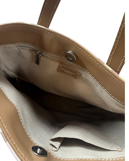 2000S BURBERRY PINK CANDY NOVACHECK MINI TOTE