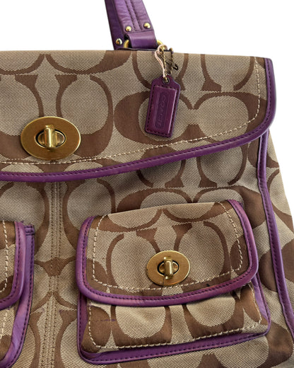 2000’S COACH CHELSEA SIGNATURE LAPTOP TRAVEL ORGANIZER