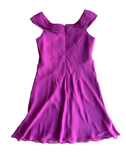 2000S AIDAN MATTOX SILK DRESS