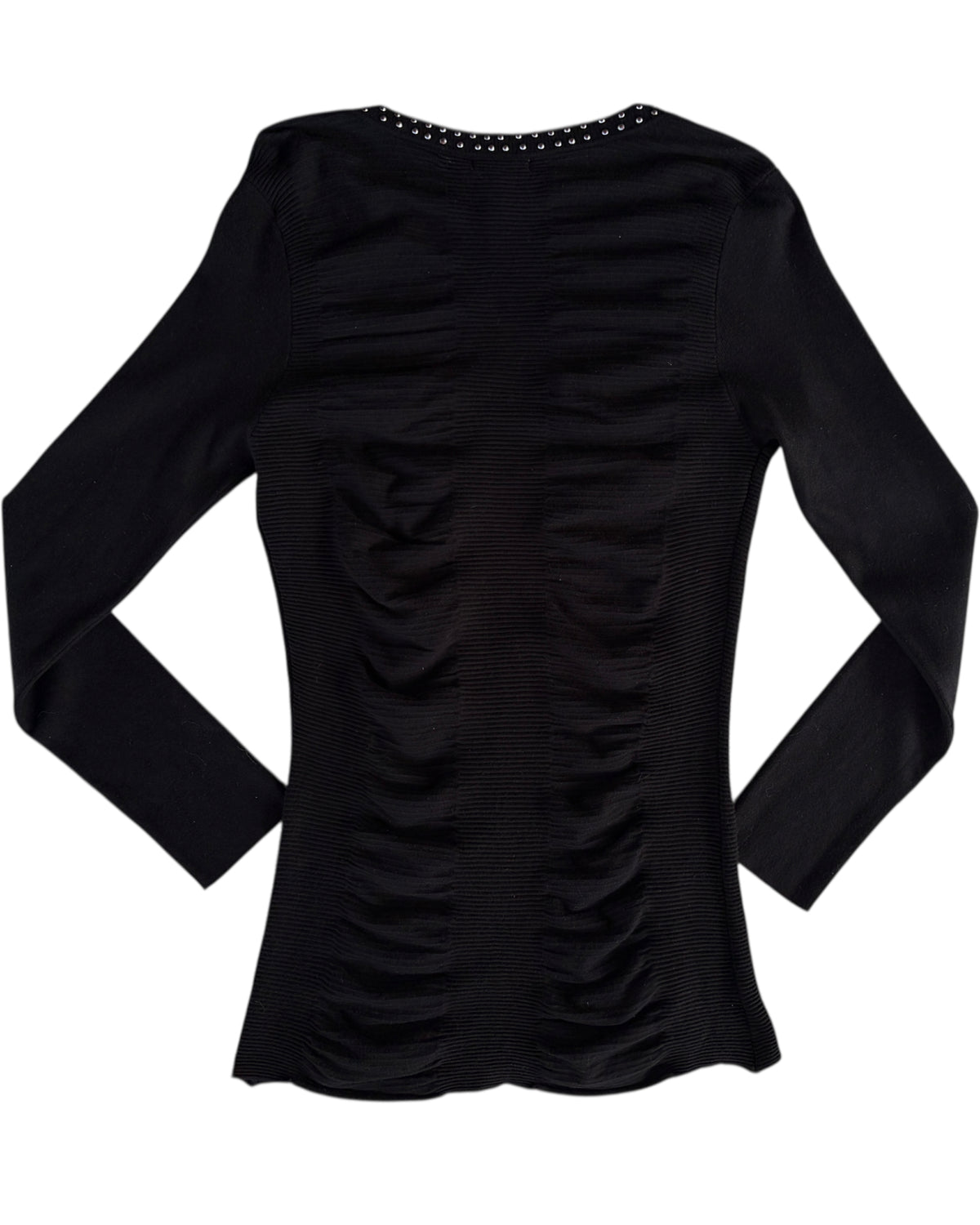 2000S CACHE EMBELLISHED RUCHED TOP