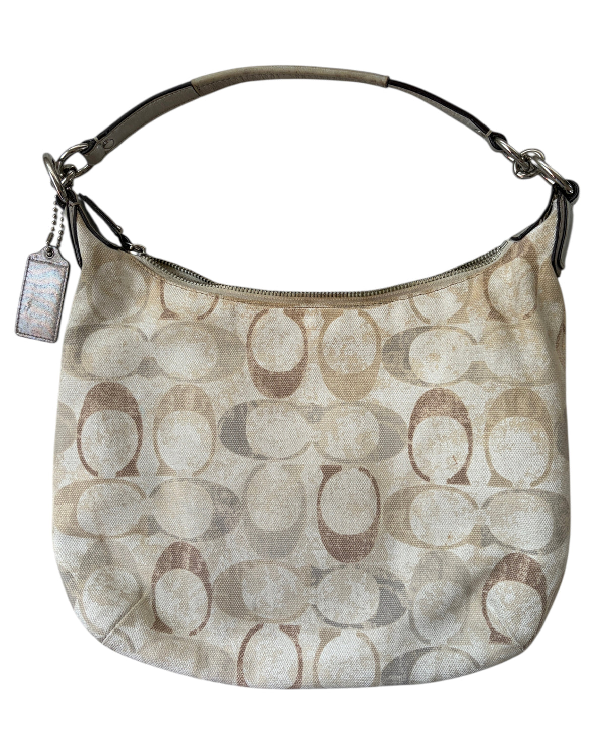 2010'S KRISTIN EMBELLISHED SIGNATURE COACH HOBO BAG