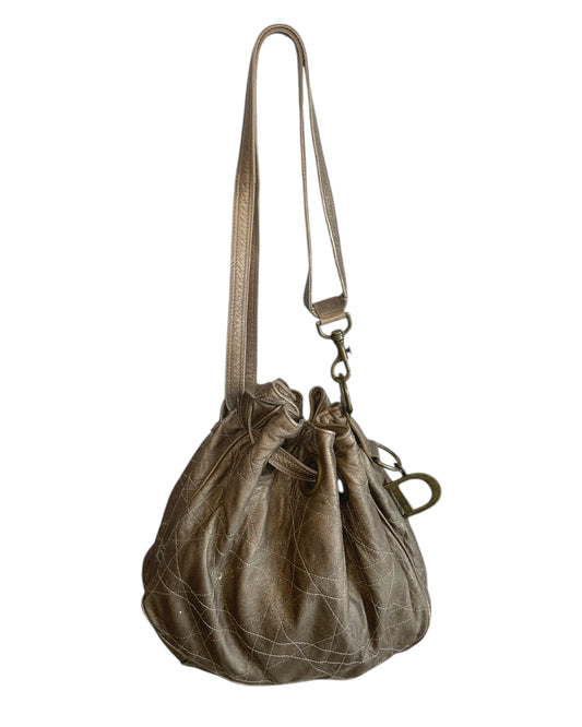 2000S DIOR CANNAGE DRAWSTRING BAG