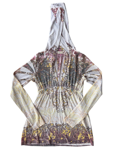 2000S COLOR IN MOTION BOHO FLORAL BLOUSE
