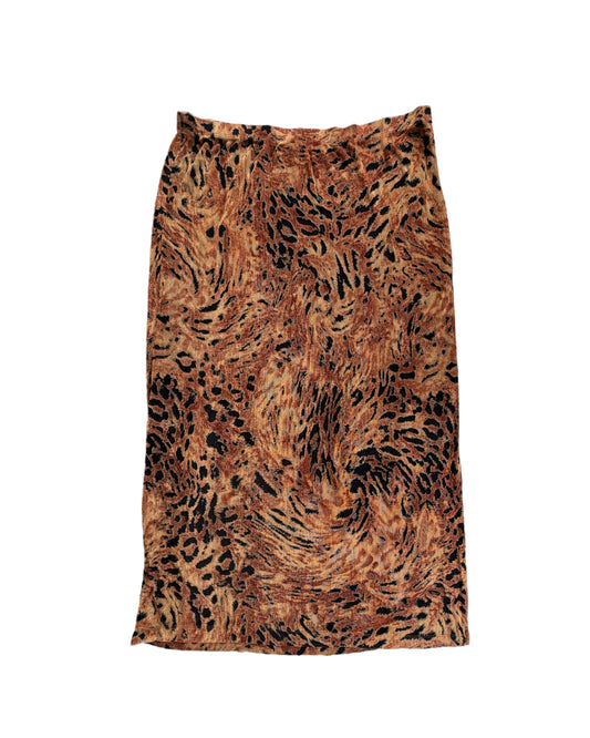2000S ALFRED DUNNER LEOPARD SKIRT