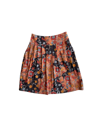 2000S CHARME FLOWERED MIDI SKIRT