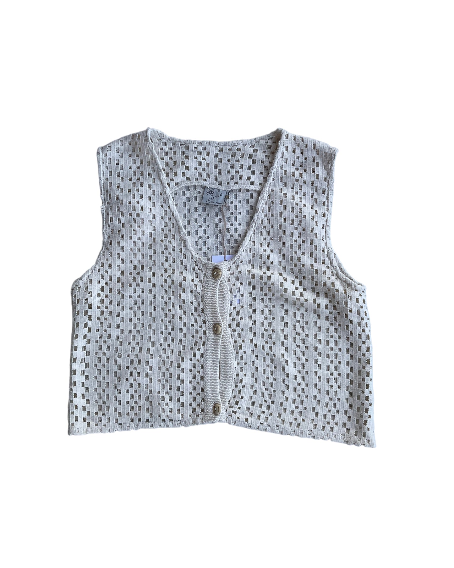 1990S ELIPSE KNITTED VEST