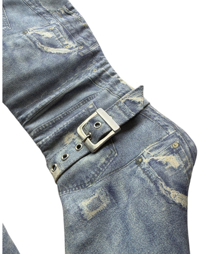 2000S DENIM MIRAGE BOOTS