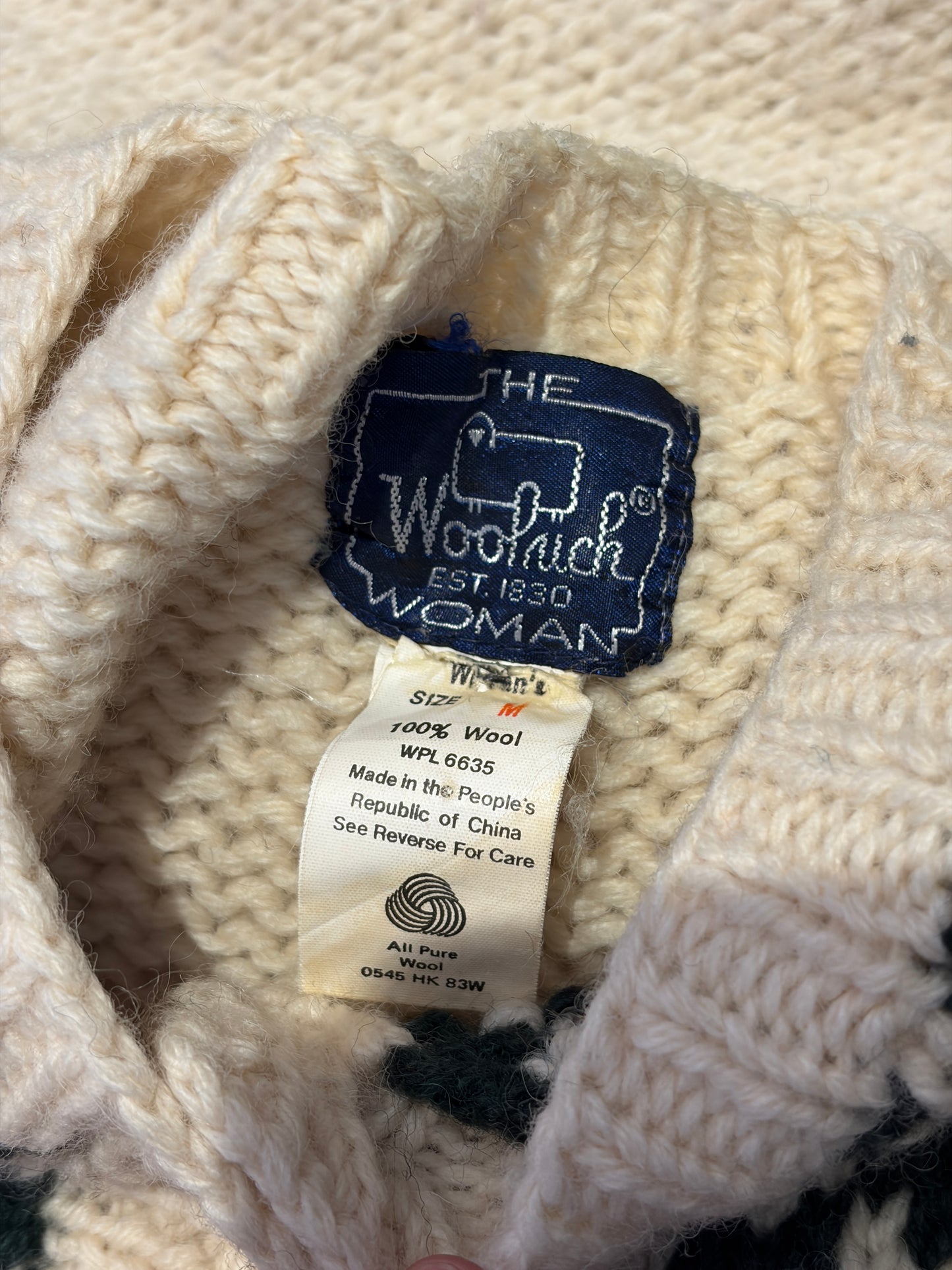 1990'S THE WOOLNICH WOMAN SWEATER