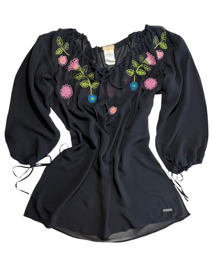 2000S GALLIANO SILK BLOUSE