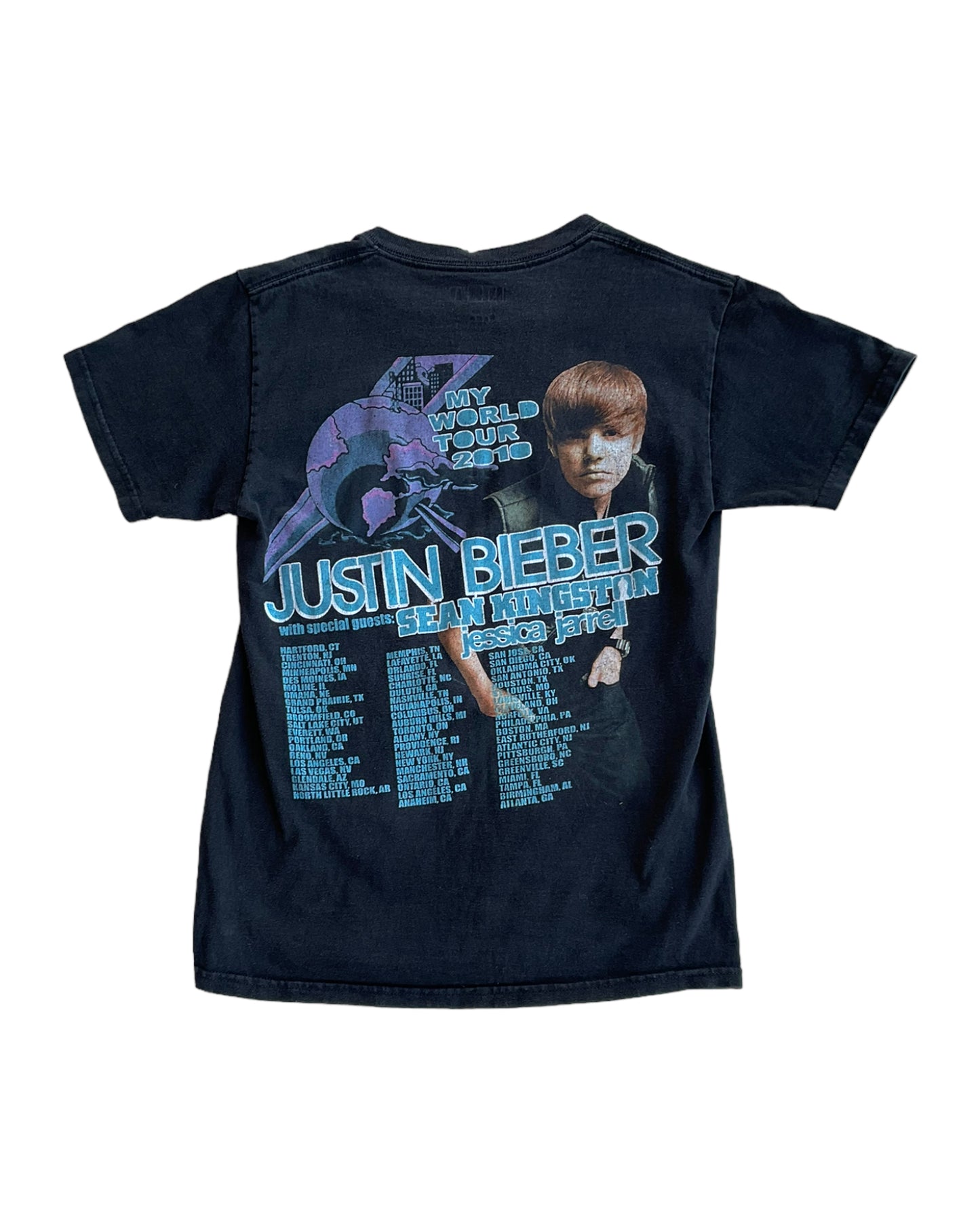 2010'S JUSTIN BIEBER MY WORLD TOUR T-SHIRT