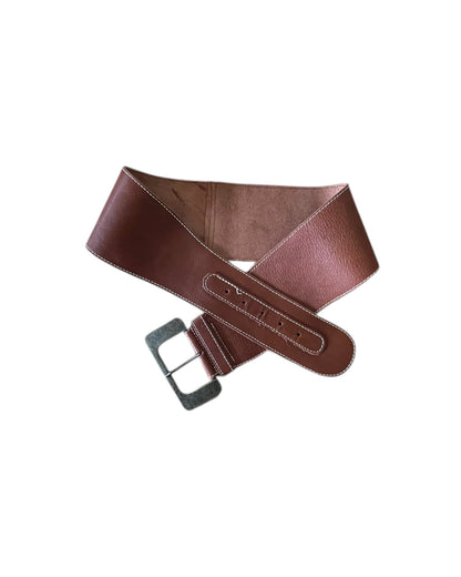 2000S LOB BROWN LEATHER BELT