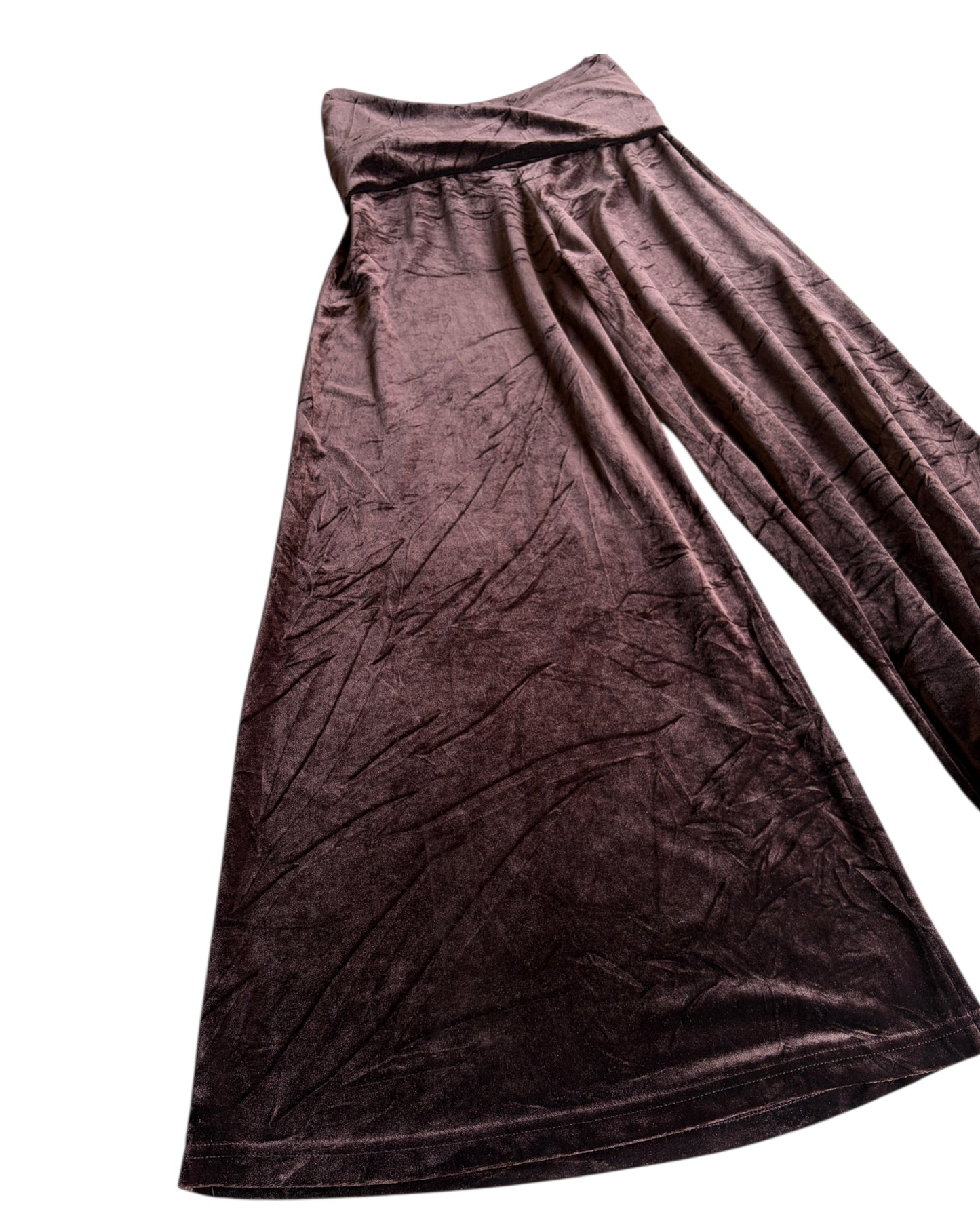 2000S VELVET CHOCOLATE PANTS