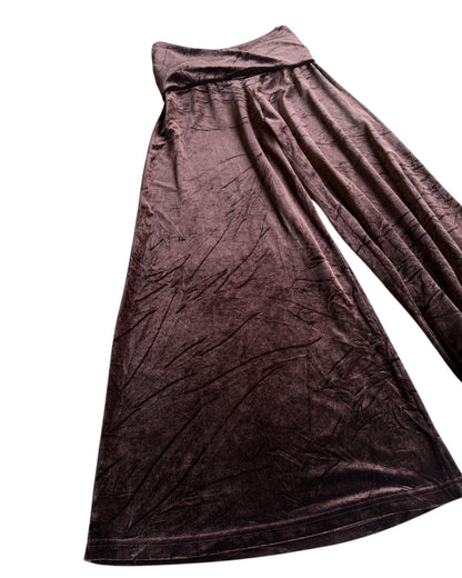 2000S VELVET CHOCOLATE PANTS
