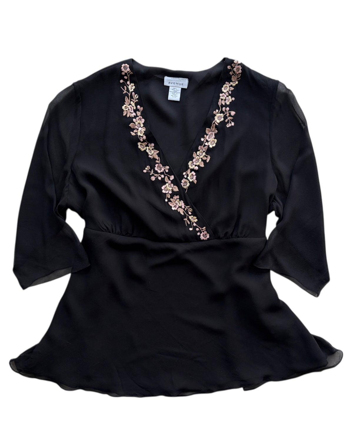 2000S AVENUE SILK BLOUSE