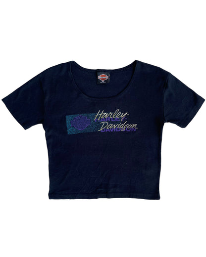 1990´S HARLEY DAVIDSON CROPPED T- SHIRT