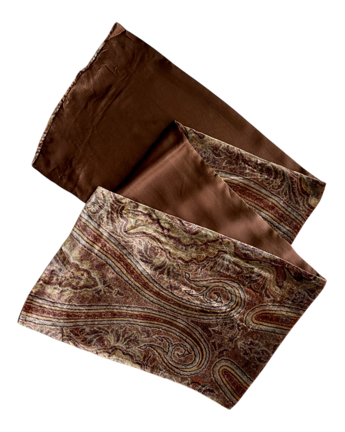 1990S PAISLEY BABY SILK SCARF