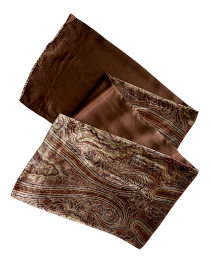 1990S PAISLEY BABY SILK SCARF