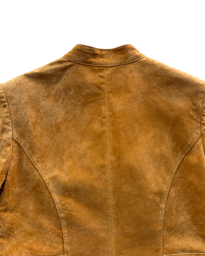 1990S CLOTHES CAMELL LEATHER JACKET