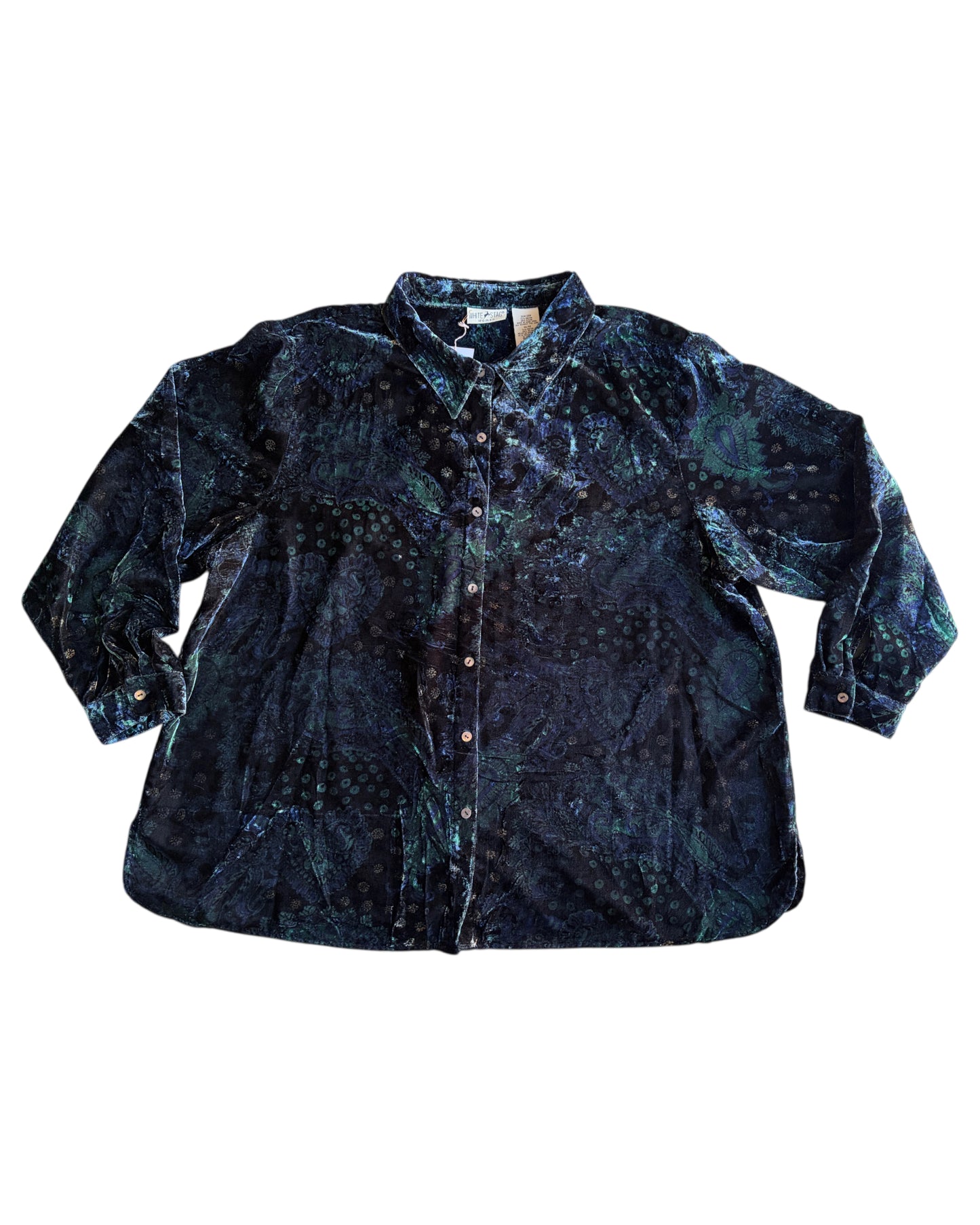 2000’S WHITE STAG VELVET OVERSHIRT