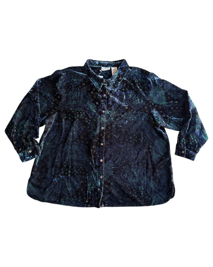 2000’S WHITE STAG VELVET OVERSHIRT