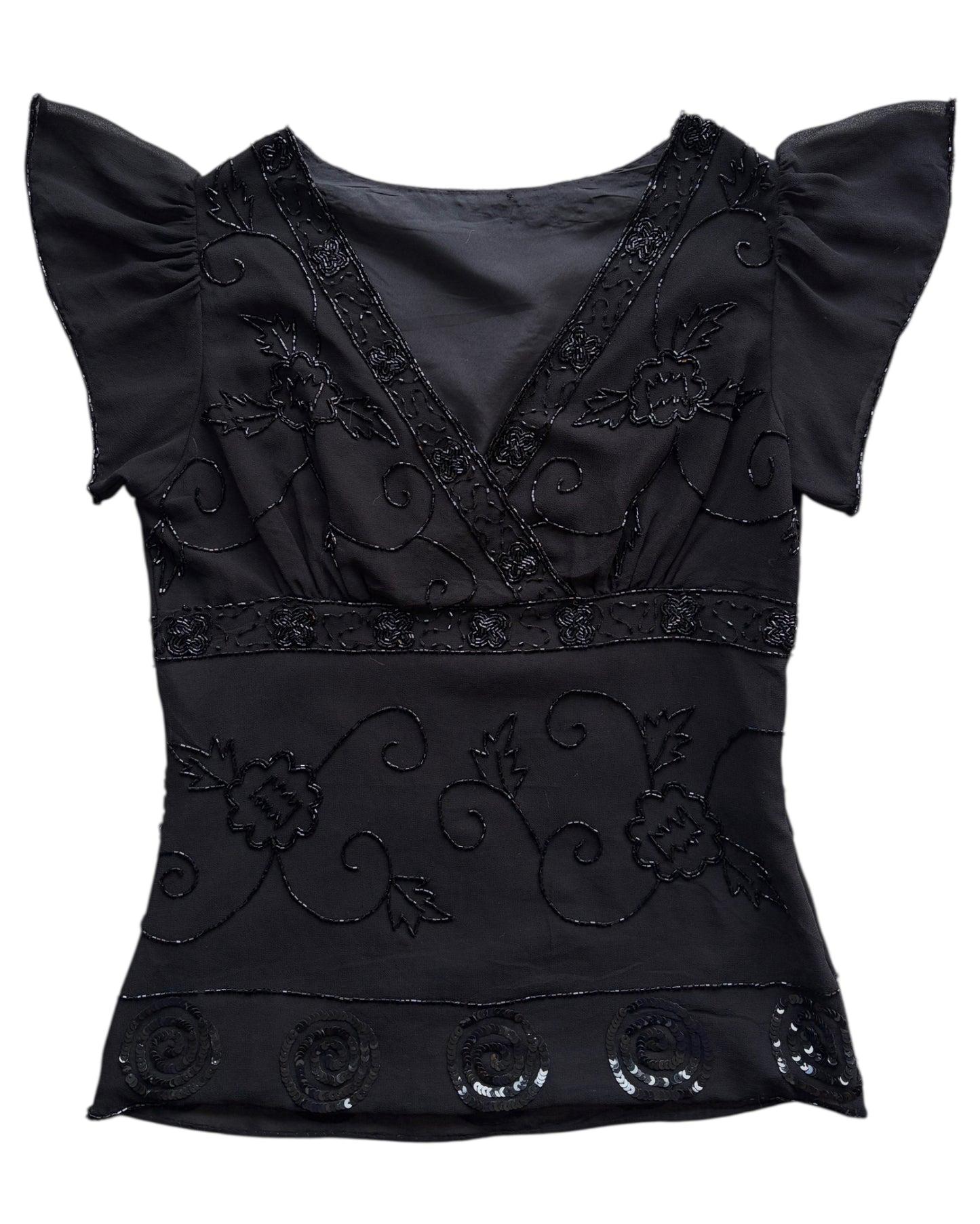 2000S MIDNIGHT GARDEN BLOUSE