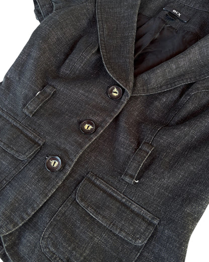 2000S BCX BLACK SHORT SLEEVE BLAZER