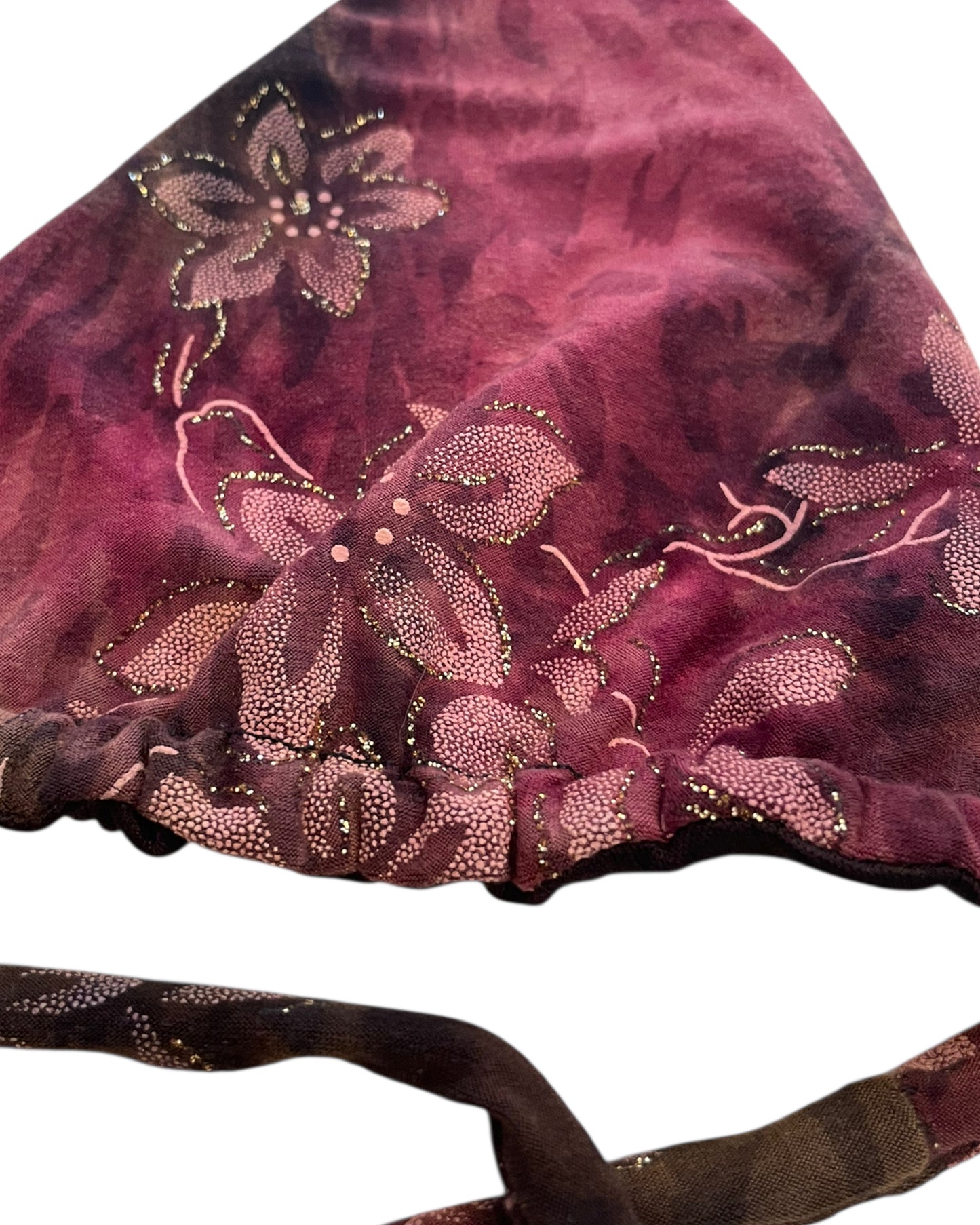 2020S LUPE BAEZ X REMATE BURGUNDY BLOSSOM TOP