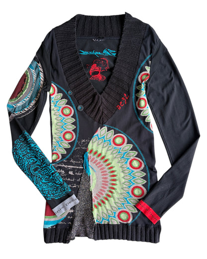 2000S DESIGUAL CHIEF CARDIGAN