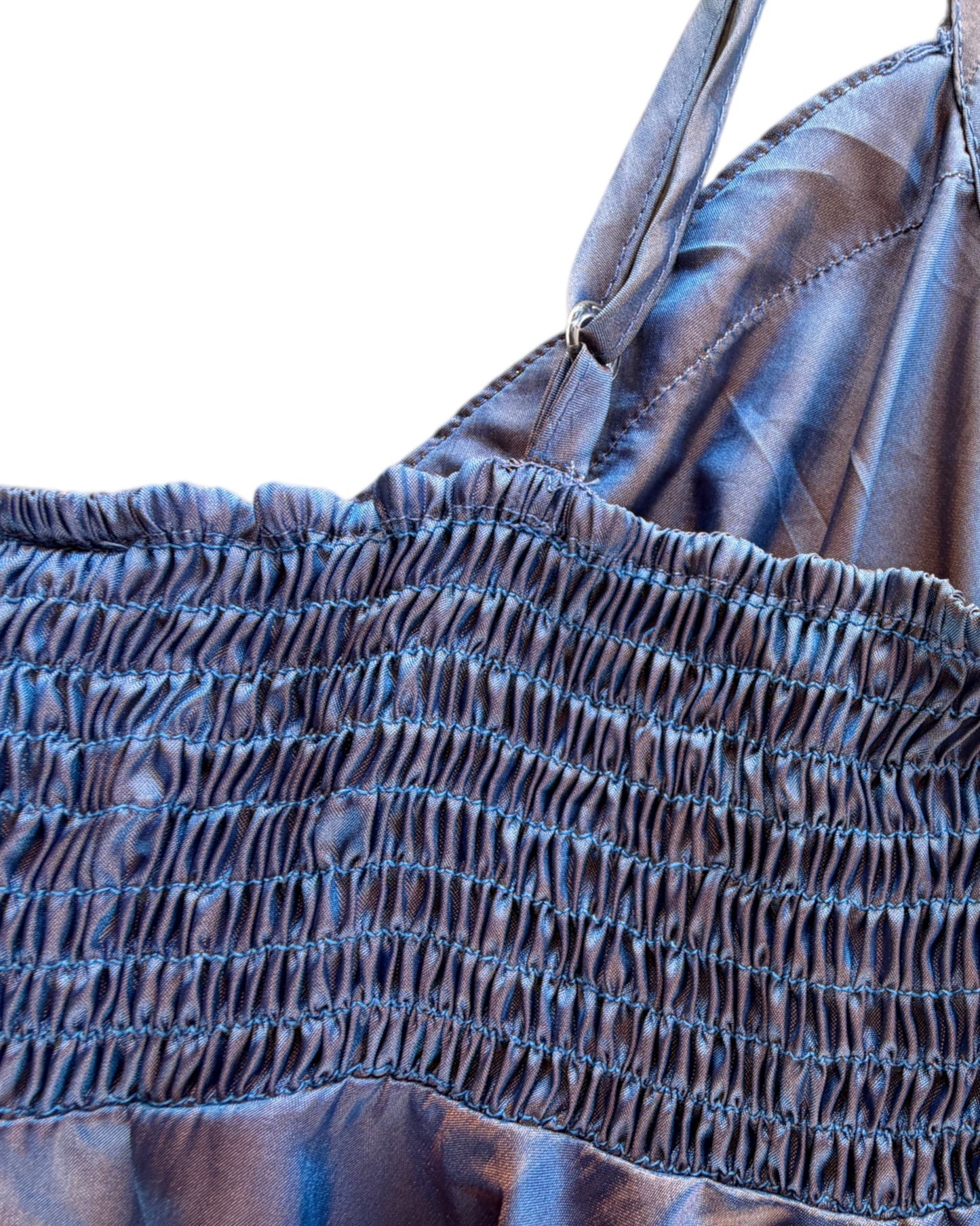 2000S NOLITA BLUE RAYON TOP