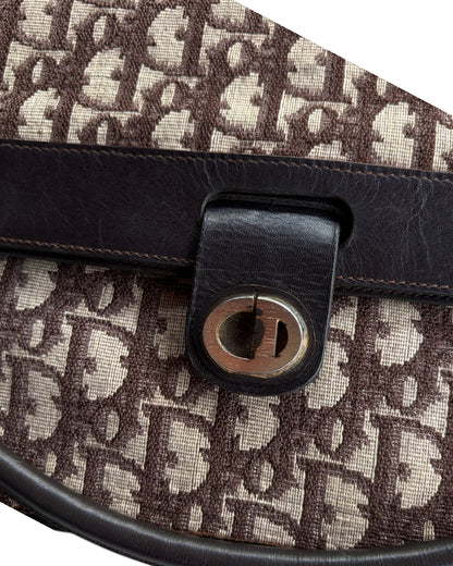 1970S CHRISTIAN DIOR MONOGRAM CANVAS SATCHEL BAG