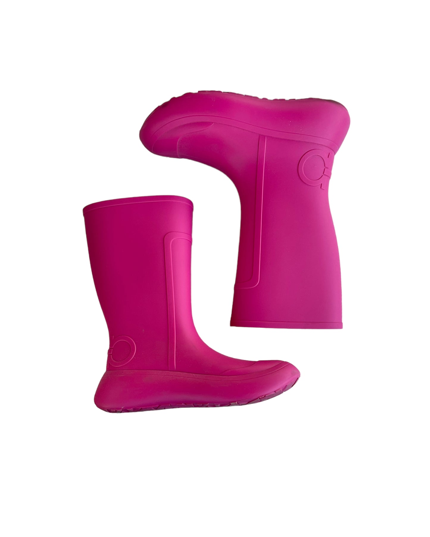 2020S FERRAGAMO HOT PINK RAIN BOOTS