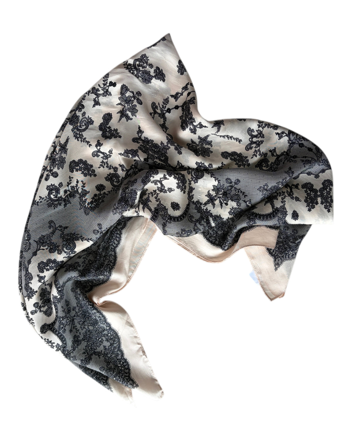 2000S VICTORIAN SILK SCARF
