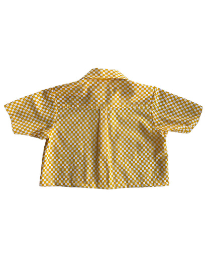 1990S YELLOW CHECKERED SHIRT