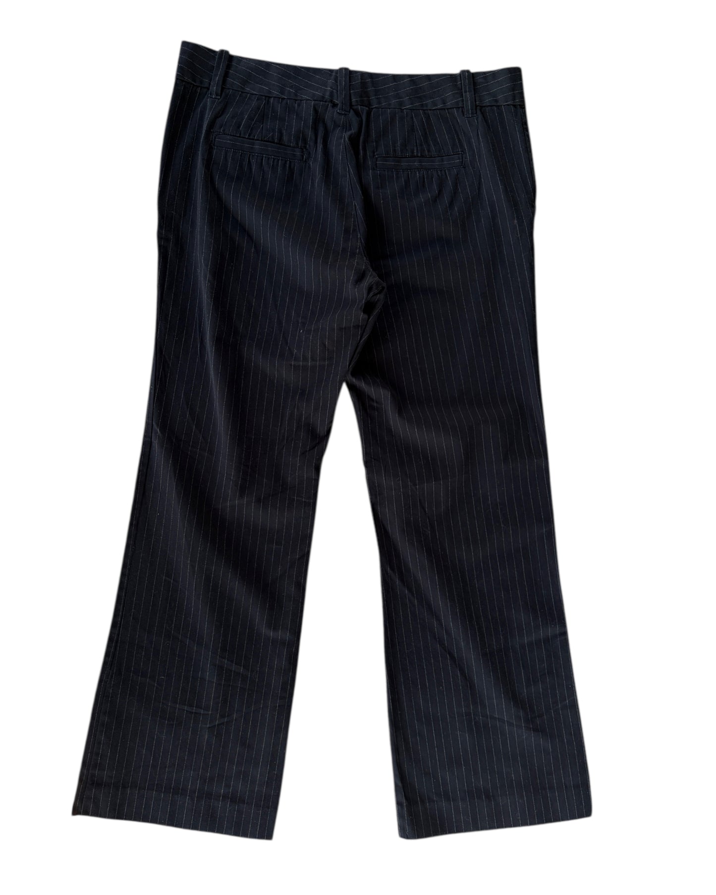 2000S OLD NAVY BLACK PINSTRIPE LOW WAIST PANTS