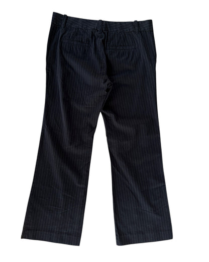 2000S OLD NAVY BLACK PINSTRIPE LOW WAIST PANTS