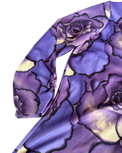 2000S FASHION BUG PURPLE ROSE TOP