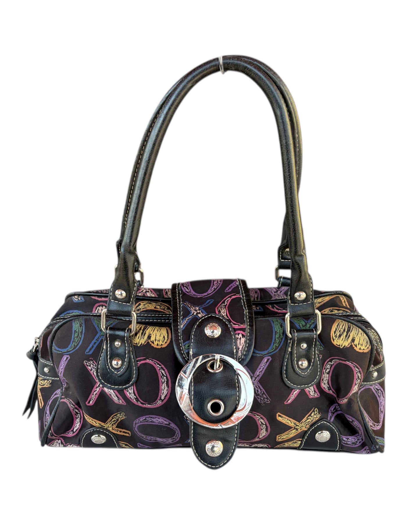 2000S XOXO BLACK XO PATTERN HANDBAG