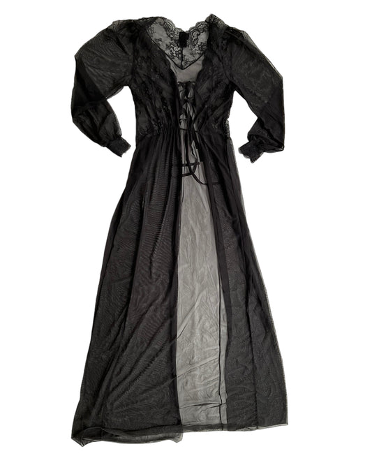 2010S FREDERICK OF HOLLYWOOD MESH ROBE