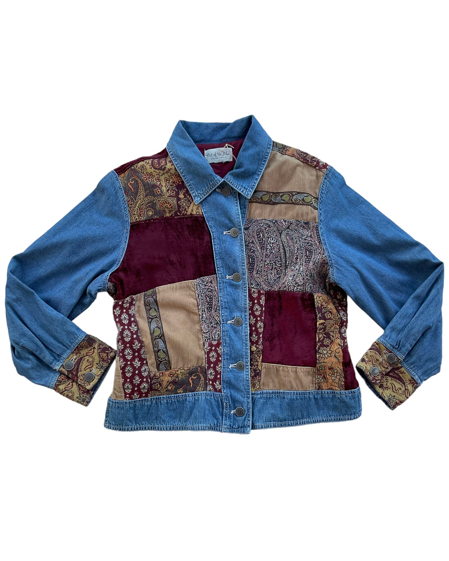 2000s OUT OF THE BLUE DENIM PATCHWORK JACKET