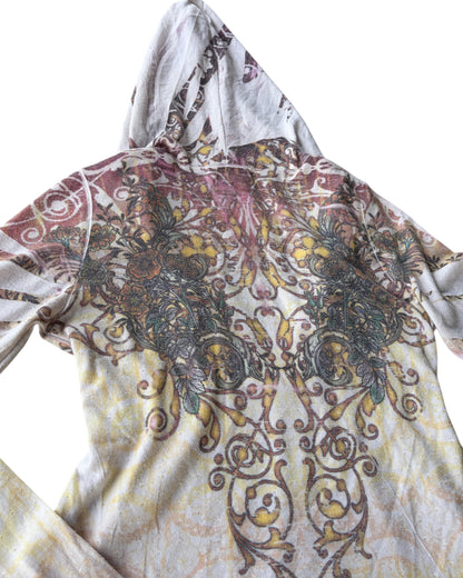 2000S COLOR IN MOTION BOHO FLORAL BLOUSE