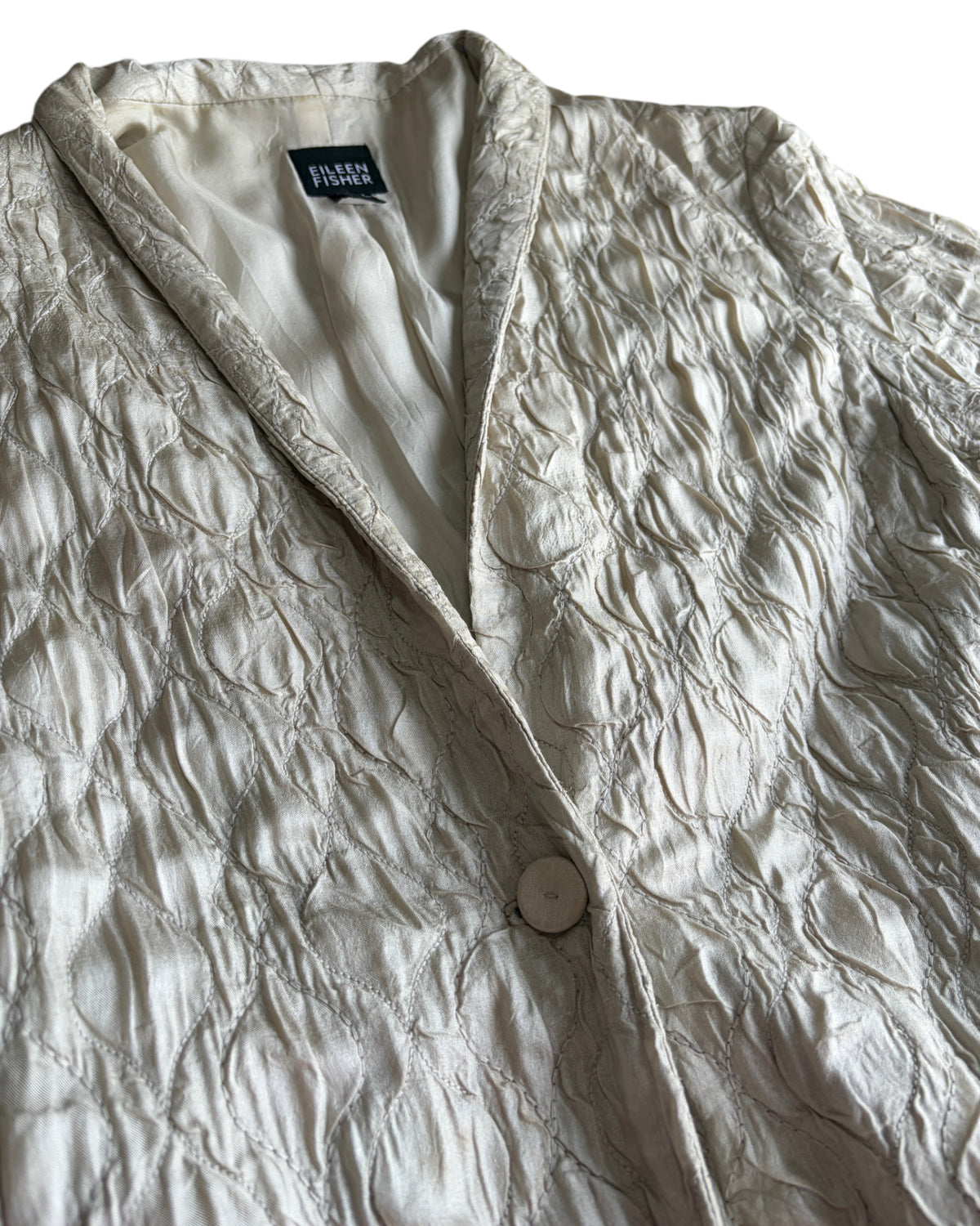 2000S EILEEN FISHER SILK COAT
