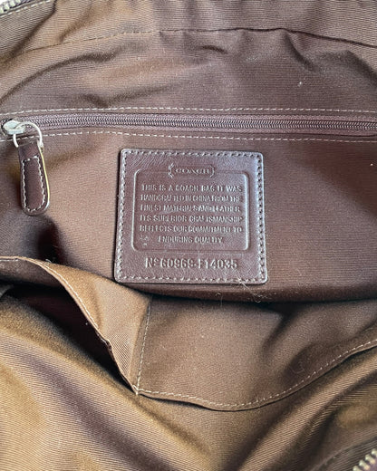 2000S COACH HORSE AND CARRIAGE CANVAS BAG