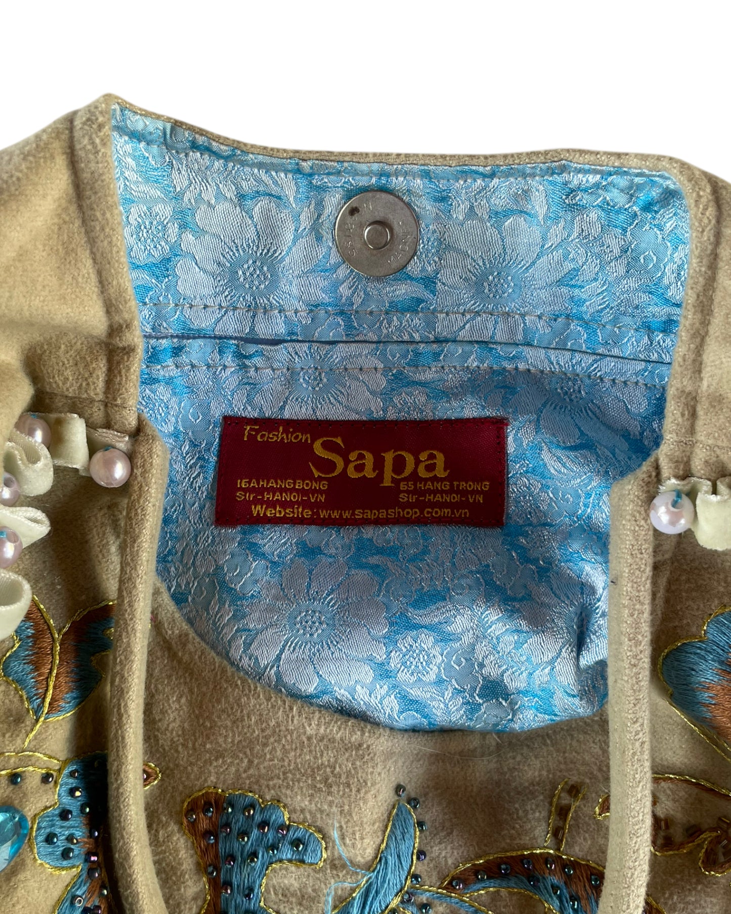 2000S FASHION SAPA EMBROIDERED HOBO BAG