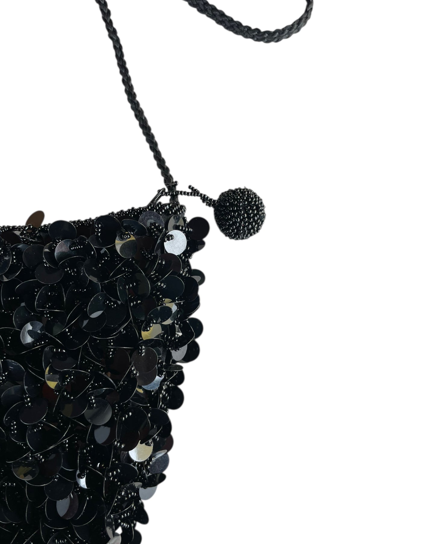 2000S LANCÔME NOIR BLACK SEQUIN BAG