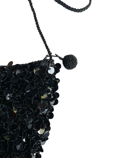 2000S LANCÔME NOIR BLACK SEQUIN BAG