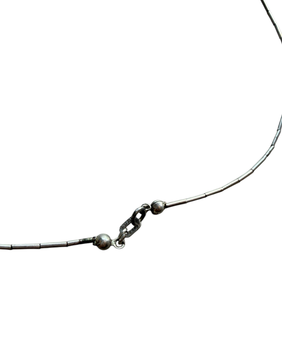 1990S BAR SILVER NECKLACE
