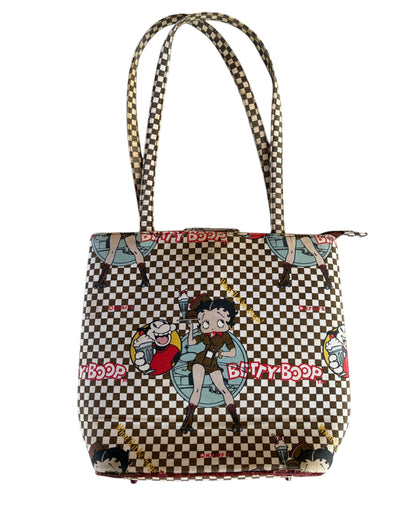 2000S BETTY BOOP CHECKERED TOTE BAG